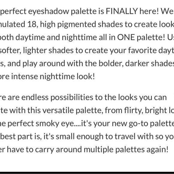 NIB 53.00 KAB Cosmetics Day + Night Palette 18 Shades With Mirror - Picture 6 of 9